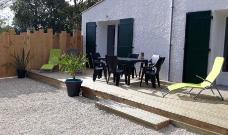 Réalisation de clôtures bois, terrasse bois et empierrement sur Saint Georges d'Oléron